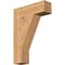 Ekena Millwork Traditional Block Smooth Bracket, Western Red Cedar, 5 1/2"W x 20"D x 28"H BKT06X20X28TRA05SWR - alternate 1